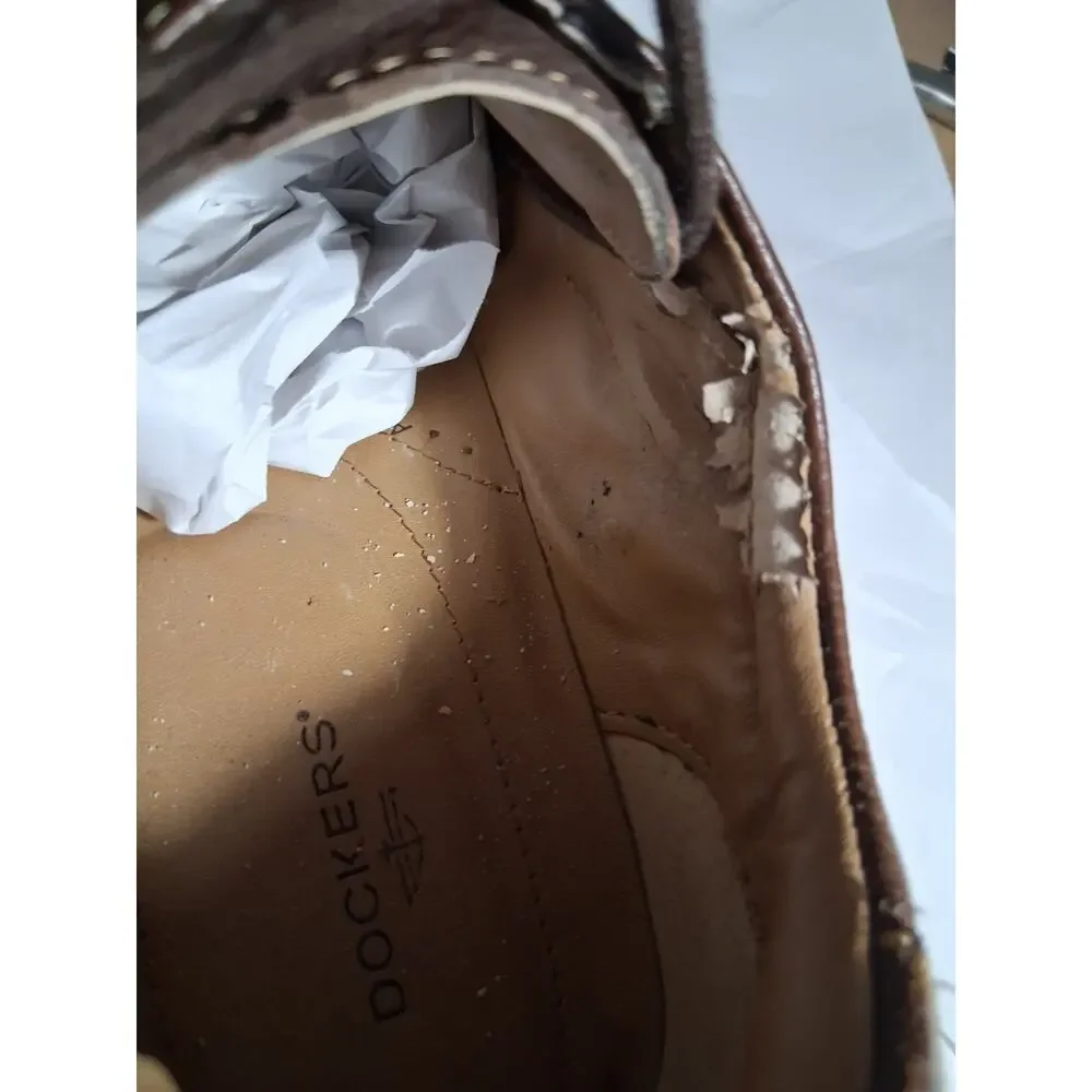 DOCKERS PRO Style‎ Mens size 11M Brown Leather Careerwear Casual Oxford Shoes